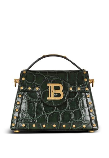 Balmain Borsa a spalla B-buzz con effetto coccodrillo - 7PA