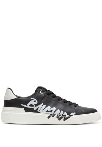 Balmain Sneakers con stampa - Nero