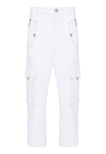 Balmain Pantaloni crop - Bianco