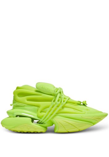 Balmain Sneakers Unicorn Neoprene & Rubberized in pelle - Verde