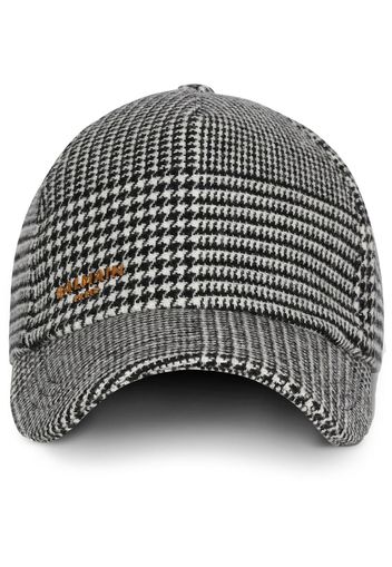 Balmain Cappello in pied-de-poule - Bianco