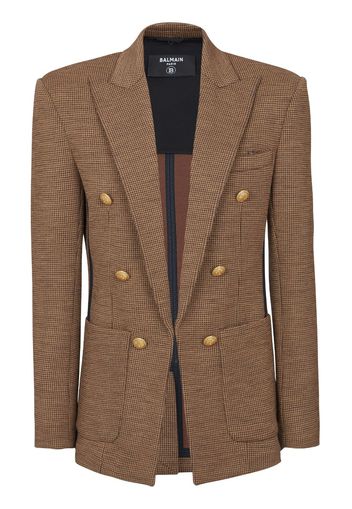 Balmain Blazer con revers a lancia - Marrone