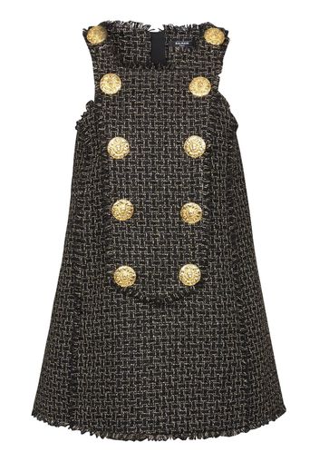 Balmain Abito 10-Buttons Swing in tweed - Nero