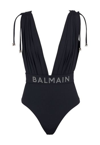 Balmain Costume intero con decorazione - Nero