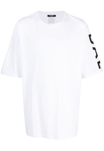 Balmain logo-print cotton T-shirt - Bianco