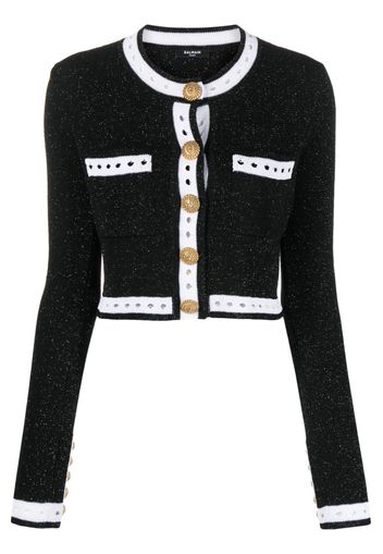 Balmain long-sleeve button-fastening cardigan - Nero