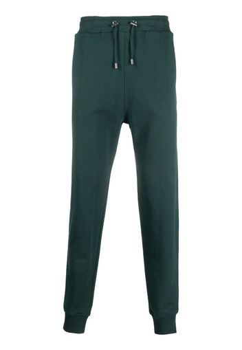 Balmain logo-patch cotton track pants - Verde