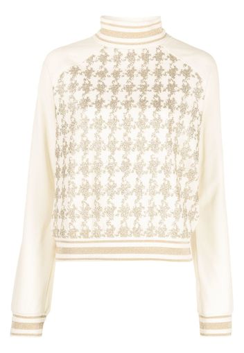 Balmain Felpa con dettaglio glitter - Bianco