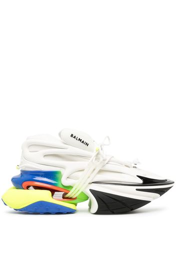 Balmain Unicorn colour-block sneakers - Bianco