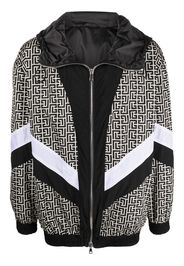 Balmain Bomber con stampa - Nero