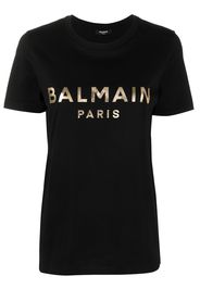 Balmain logo print T-shirt - Nero
