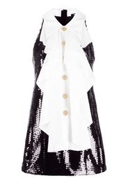 Balmain Abito corto con ruches - Nero