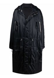 Balmain Parka con scollo a imbuto - Nero