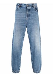Balmain faded slim-fit jeans - Blu