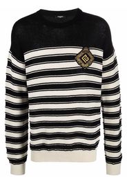 Balmain Maglione con logo - Nero