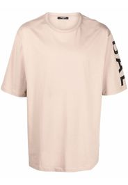 Balmain logo-print sleeve T-shirt - Toni neutri