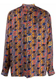 Balmain graphic-print shirt - Blu