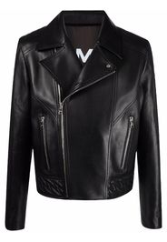 Balmain double-breasted biker jacket - Nero