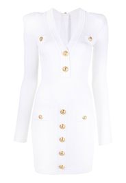 Balmain Abito con scollo a V - Bianco