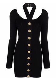 Balmain backless knitted dress - Nero