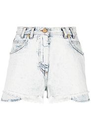 Balmain Shorts denim a strati - Blu