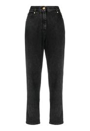 Balmain high-waisted slim-cut jeans - Nero