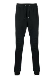 Balmain logo-patch drawstring track pants - Nero