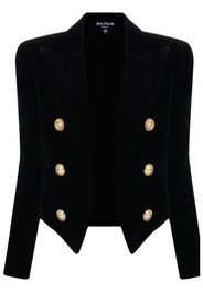 Balmain Spencer cropped cotton jacket - Nero