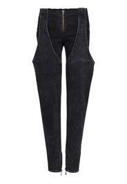 Balmain Jeans a vita bassa - Nero