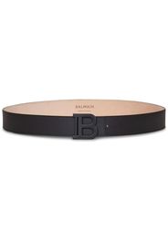 Balmain logo-plaque buckled belt - Nero