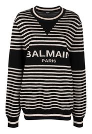 Balmain Maglione a righe - Nero