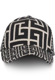 Balmain monogram-pattern baseball cap - Nero