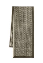 Balmain monogram-pattern scarf - Verde