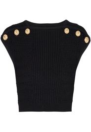 Balmain Top con bottoni - Nero