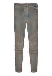 Balmain Jeans slim con design a inserti - Blu