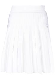 Balmain pleated knitted skirt - Bianco