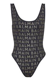 Balmain Costume intero con stampa - Nero