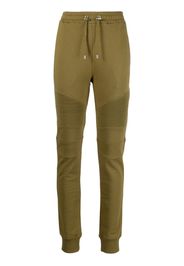 Balmain panelled slim-cut track pants - Verde