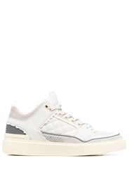 Balmain quilted panelled sneakers - Bianco