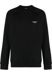 Balmain logo-print sweatshirt - Nero