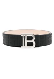 Balmain Cintura con placca logo - Nero