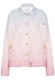 Balmain Giacca denim con effetto sfumato Balmain x Evian - Rosa