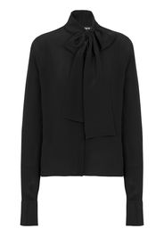 Balmain Blusa con fiocco - Nero