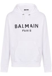 Balmain Felpa con cappuccio - Bianco