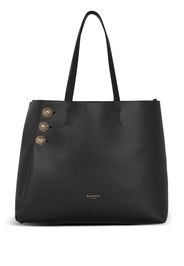 Balmain Borsa a spalla Emblème in pelle - Nero