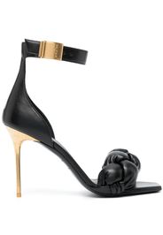 Balmain logo-plaque open-toe sandals - Nero