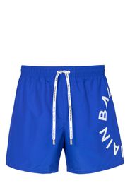 Balmain Costume da bagno con stampa - Blu