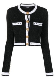 Balmain long-sleeve button-fastening cardigan - Nero