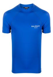 Balmain logo-print short-sleeve T-shirt - Blu