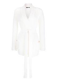 Balmain button-detail mohair-blend cardigan - Bianco